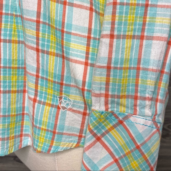 Ariat Western Snap Button Down Shirt size L - Picture 4 of 10